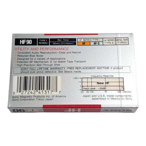 Lot 1 X Sony Hf 2 X Fuji Dr Blank Audio Cassette Tapes 90 Min 60 Min New Sealed - Picture 3 of 9